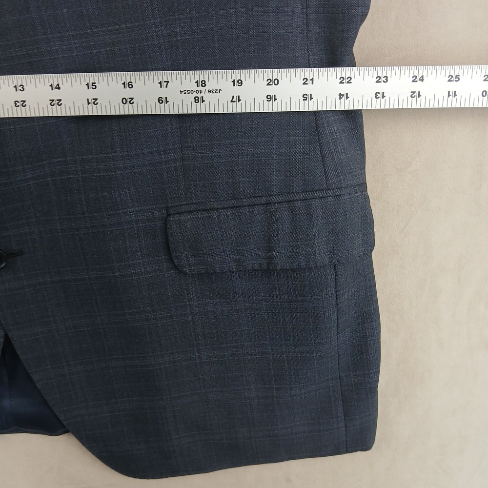 Peter Millar Loro Piana 46R Mens Blazer Sport Coat Plaid Super 130s 23x31 Plaid - Picture 7 of 16